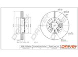 Dr!Ve+ DP1010.11.0371 - Oe 93171497 Disco Freno, Asse Anteriore Per Croma, Vectra C (Z02), Signum (Z03)