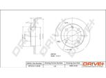 Dr!Ve+ DP1010.11.0018 - Oe 171 615 301 Bremsscheibe, Vorderachse FüR Cordoba (6K), Ibiza (6K), Toledo I (1L2), Golf Iii (1H), Vento (1H), Jetta Ii (165, 19E, 1G2), Polo (6V)