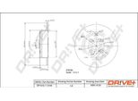 Dr!Ve+ DP1010.11.0194 - Oe 42431 02080 Disco Freno, Asse Posteriore Per Corolla (E12)