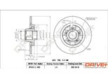 Dr!Ve+ DP1010.11.1663 - Disco Freno Oe 40 20 240 76R Per Kangoo (Fw), Kangoo (Kw)