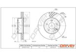 Dr!Ve+ DP1010.11.1454 - Oe 204 421 07 12 Disco Freno, Asse Anteriore Per Classe C (W204), Classe C (C204), Classe C (S204), Classe E (W212), Classe E (A207), Classe E (C207), Classe E (S212), Slc (R172), Slk (R172)