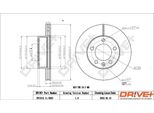 Dr!Ve+ DP1010.11.0643 - Oe 40206 00Q0G Disco Freno, Asse Anteriore Per Movano B (X62)