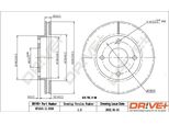 Dr!Ve+ DP1010.11.0359 - Oe 1018277 Bremsscheibe, Vorderachse FüR Escort V, Escort Vi, Escort Vii, Fiesta Iii, Fiesta Iv, Fiesta V, Ka (Rb), Orion Iii (Gal), Puma