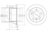 Dr!Ve+ DP1010.11.0143 - Oe 2D0 501 203 Bremsscheibe, Hinterachse FüR Sprinter (W901, W902), Sprinter (W903), Sprinter (W904)