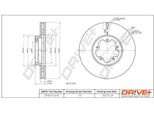 Dr!Ve+ DP1010.11.0518 - Oe 1371393 Disco Freno, Asse Anteriore Per Transit, Transit Tourneo