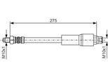 Bosch 1 987 476 649 - Tubo Freno Oe 34301163080 Per Serie 7 (E38), Z8 (E52)
