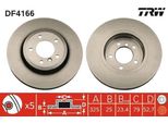 Trw DF4166 - Disco Freno Oe 34 11 6 864 047 Per Serie 3 (E46), Z4 (E86), Z4 (E85)