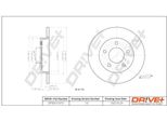 Dr!Ve+ DP1010.11.0172 - Oe BP4Y 26 251A Disco Freno, Asse Posteriore Per 3 (Bk), 3 (Bl)