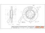 Dr!Ve+ DP1010.11.0346 - Oe 90250546 Disco Freno, Asse Anteriore Per Vectra B (J96)