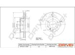 Dr!Ve+ DP1010.11.0497 - Oe 906 421 00 12 Disco Freno, Asse Anteriore Per Sprinter (W906), Crafter (2E), Crafter (2F)