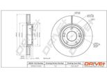 Dr!Ve+ DP1010.11.0594 - Oe 51712 2L500 Disco Freno, Assale Anteriore Per Grandeur (Hg), I30 (Fd), I30 (Gd), Veloster (Fs), Ceed (Jd), Pro Ceed (Jd), Soul Ii (Ps)