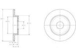 Dr!Ve+ DP1010.11.0243 - Oe 43206 4U100 Disco Freno, Asse Posteriore Per Almera Tino (V10), Primera (P12), Primera (P11)