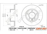 Dr!Ve+ DP1010.11.0319 - Oe 44 19 362 Disco Freno, Asse Posteriore Per Movano B (X62)
