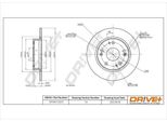 Dr!Ve+ DP1010.11.0273 - Oe 3501011XJZ08A Disco Freno, Asse Posteriore Per Civic Ix, Civic Viii