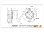 Dr!Ve+ DP1010.11.0996 - Oe 45251 SM4 000 Disco Freno, Asse Anteriore Per Accord Iv, Accord V, Civic Vi, Civic Vii