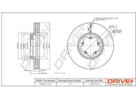 Dr!Ve+ DP1010.11.1617 - Oe 1763885 Disco Freno, Asse Anteriore Per Transit Custom, Transit V363, Tourneo Custom