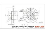 Dr!Ve+ DP1010.11.0954 - Oe 45251 SH0 A00 Disco Freno, Asse Anteriore Per Civic V, Civic Vi