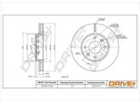 Dr!Ve+ DP1010.11.1303 - Oe 0K2FA 33251 Disco Freno, Asse Anteriore Per Carens I (Fc), Carens Ii (Fj)