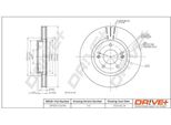 Dr!Ve+ DP1010.11.0749 - Oe 51712 26100 Disco Freno, Asse Anteriore Per Santa Fe I (Sm)