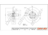 Dr!Ve+ DP1010.11.1647 - Disco Freno Oe 40 20 200 03R Per Laguna Iii, Latitude (L70)
