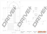 Dr!Ve+ DP1110.11.0012 - Oe 601 184 02 10 Filtro Olio Per Classe S (W140), Classe G (W463), Classe G (W461), Classe E (S124), Classe E (W124), Classe C (W202), Polo (9N)
