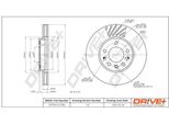 Dr!Ve+ DP1010.11.0786 - Oe 5 69 060 Disco Freno, Asse Anteriore Per Zafira A, Zafira B, Astra H, Combo, Combo Tour, Corsa C (X01), Meriva (X03), Meriva B (S10), Astra G, Astra (A04)