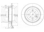 Dr!Ve+ DP1010.11.0156 - Oe 1 503 070 Disco Freno, Asse Posteriore Per R56, R52, R57, R55, R58, R59, R50, R53