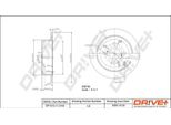 Dr!Ve+ DP1010.11.0164 - Oe 42431 02050 Disco Freno, Asse Posteriore Per Corolla (E12), Yaris (P1), Yaris Verso (P2)