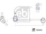 Febi Bilstein 183044 - Stabilizzatore Oe 639 320 07 89 Per Viano (W639), Vito (W639)