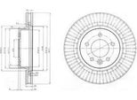Dr!Ve+ DP1010.11.0410 - Oe SDB000602 Disco Freno, Asse Anteriore Per Discovery Iii (L319), Discovery Iv (L319)