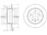 Dr!Ve+ DP1010.11.0127 - Oe 638 423 01 12 Disco Freno, Asse Posteriore Per Classe V (638/2), Vito (W638)