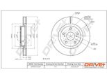 Dr!Ve+ DP1010.11.0511 - Oe 43512 33130 Disco Freno, Assale Anteriore Per Es (V6), Auris (E15), Auris (E18), Camry (V4), Camry (V5), Prius Plus (W4), Rav 4 Iii (A3), Rav 4 Iv (A4)