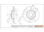 Dr!Ve+ DP1010.11.0334 - Oe 272403 Disco Freno, Asse Anteriore Per S60 I (384), S70 (874), S80 I (184), V70 I (875, 876), V70 Ii (285), XC70 (295)