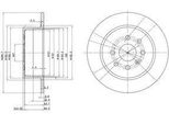 Dr!Ve+ DP1010.11.0119 - Oe 90512909 Disco Freno, Asse Posteriore Per Vectra B (J96)