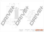 Dr!Ve+ DP1110.13.0103 - Filtro Carburante Oe 191127177B Per Escort V, Fiesta Iii, Orion Iii (Gal), Accord V, Accord Vi, Civic Vi, Freelander (L314)