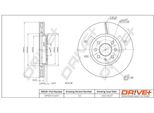 Dr!Ve+ DP1010.11.0417 - Oe 5 69 006 Disco Freno, Asse Anteriore Per Combo, Combo Tour, Meriva (X03), Astra H, Astra (A04)