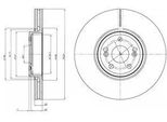Dr!Ve+ DP1010.11.0344 - Oe 77 01 207 357 Disco Freno, Asse Anteriore Per Espace Iv (Jk), Vel Satis (BJ0)