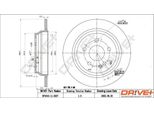 Dr!Ve+ DP1010.11.0227 - Oe 639 423 01 12 Disco Freno, Asse Posteriore Per Vito (W639), Viano (W639)