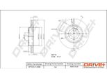 Dr!Ve+ DP1010.11.0598 - Oe 34 11 6 774 985 Disco Freno, Asse Anteriore Per R56, R57, R55, R58, R59