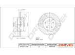 Dr!Ve+ DP1010.11.0750 - Oe 1321488 Disco Freno, Asse Anteriore Per Mondeo Iii, X-Type (X400)