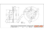 Dr!Ve+ DP1010.11.0735 - Oe 2D0 407 617 Bremsscheibe, Vorderachse FüR Sprinter (W909), Sprinter (W904), Sprinter (W906), Sprinter (W903), Sprinter (W901, W902)