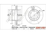 Dr!Ve+ DP1010.11.1378 - Oe 906 423 01 12 Disco Freno, Asse Posteriore Per Sprinter (W906), Crafter (2F), Crafter (2E)