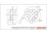 Dr!Ve+ DP1010.11.0245 - Oe 58411 2F100 Disco Freno Per Cerato (Ld)