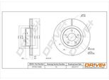 Dr!Ve+ DP1010.11.0668 - Oe 26300AE050 Disco Freno, Asse Anteriore Per Gt 86 (ZN6)