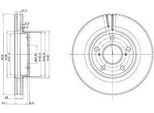 Dr!Ve+ DP1010.11.0661 - Oe 43512 33040 Bremsscheibe, Vorderachse FüR Avensis Verso (M2), Camry (V1), Camry (V2), Camry (V3), Previa (R3)