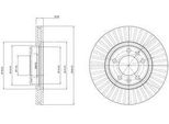Dr!Ve+ DP1010.11.0862 - Oe 4249 L3 Disco Freno, Asse Anteriore Per 407, 407 Sw (6D, 6E), 508 (8D), 508 (8E), 607 (9D, 9U)
