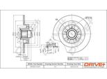 Dr!Ve+ DP1010.11.1675 - Disco Freno Oe 40 20 216 51R Per Espace Iv (Jk), Vel Satis (BJ0)