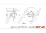 Dr!Ve+ DP1010.11.1652 - Oe 77 01 472 838 Disco Freno Per Grand Scenic Ii (Jm), Laguna Ii