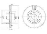 Dr!Ve+ DP1010.11.0732 - Disco Freno Oe 4246 L8, Asse Anteriore Per 406