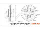 Dr!Ve+ DP1010.11.1630 - Oe 98 039 181 80 Disco Freno, Assale Anteriore Per 308 Ii, 308 Sw Ii
